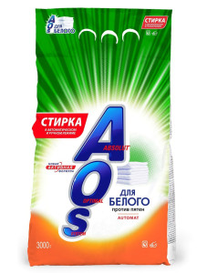 Стиральный порошок AOS для белого 3 кг