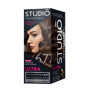 Краска для волос Studio Professional Ultra тон 6.77 Перламутрово-коричневый