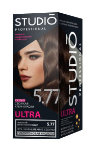 Краска для волос Studio Professional Ultra тон 5.77 Глубокий темно-коричневый 115 мл