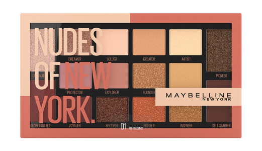 Палетка теней для век Maybelline New York The Nudes 18 гр - 1