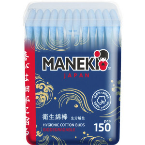 Ватные палочки Maneki Ocean моноблок 150 шт