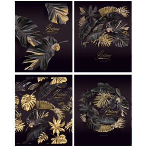 Тетрадь КАНЦТОВАРЫ разное Gold&Black 96 л