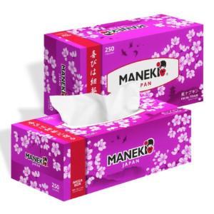 Салфетки бумажные Maneki Sakura 2-х слойные 250 шт