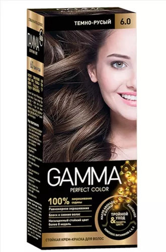 Краска для волос Gamma Perfect Color тон 8.1 Пепельно-русый 100 мл – 1