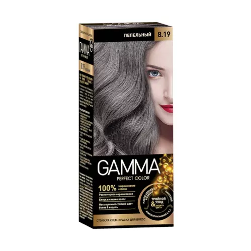 Краска для волос Gamma Perfect Color тон 8.19 Пепельный 100 мл – 1